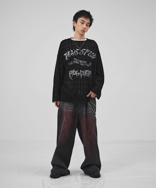 tシャツ ダメージロングスリーブカットソー「UNISEX」 メンズ