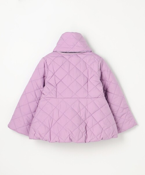 コート アウター 「110-140cm」マフラー付き中綿キルト アウター キッズ 子供服 女の子の画像