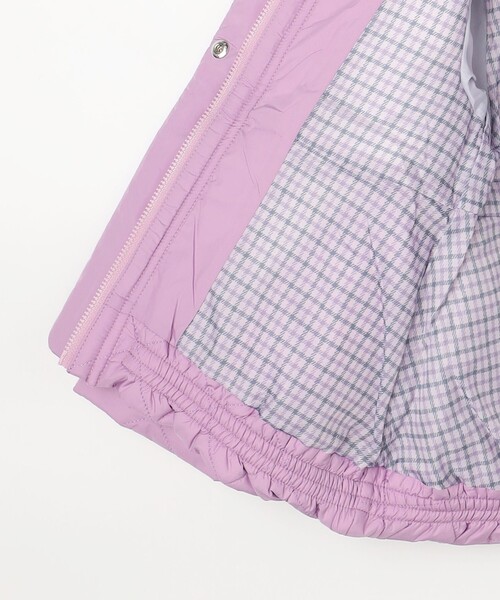 コート アウター 「110-140cm」マフラー付き中綿キルト アウター キッズ 子供服 女の子の画像