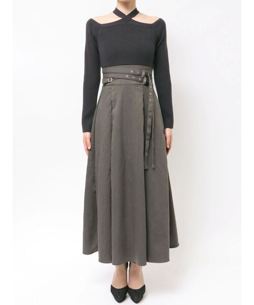 RESEXXY（リゼクシー） ワンピース ランダムベルトフレアワンピース