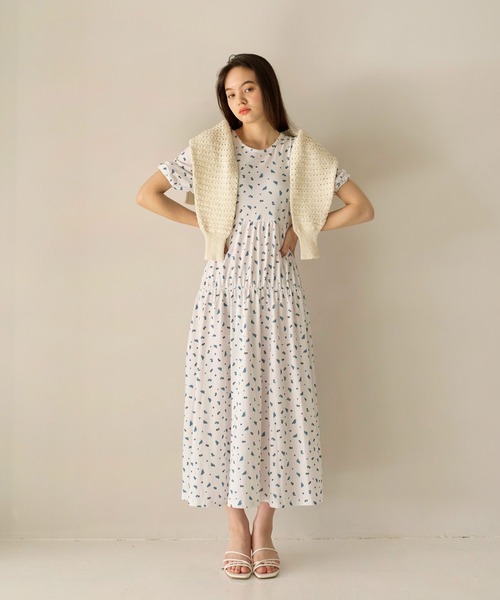 「TINA：JOJUN」 半袖ワンピース S チェリーピンク レディース_画像7