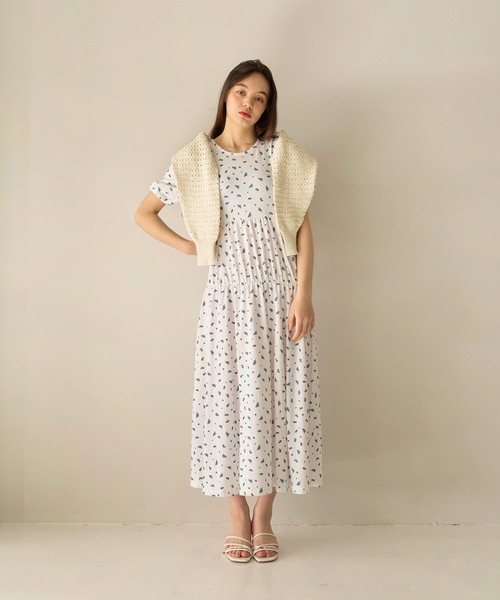 「TINA：JOJUN」 半袖ワンピース S チェリーピンク レディース_画像8