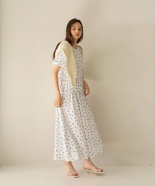 「TINA：JOJUN」 半袖ワンピース S チェリーピンク レディース_画像9