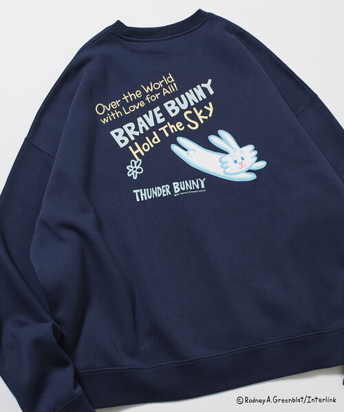 トレーナー スウェット 限定展開 Thunder Bunny/サンダーバニー/別注 ビッグシルエット バックプリント クルーネックスウェット / SK | FREAK'S STORE | 03