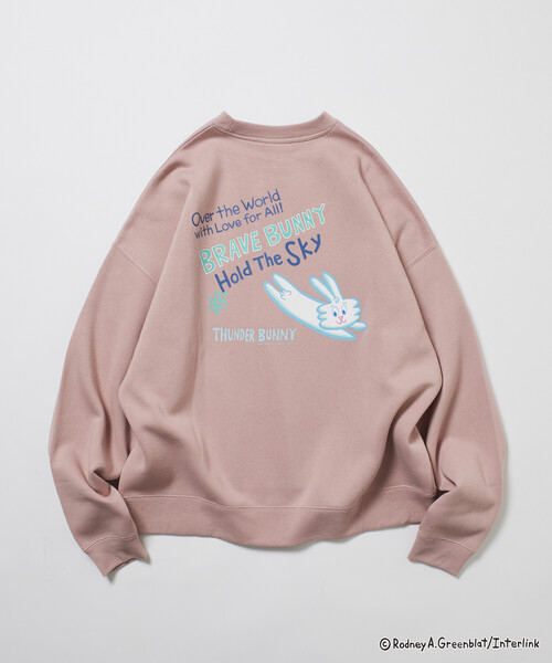 トレーナー スウェット 限定展開 Thunder Bunny/サンダーバニー/別注 ビッグシルエット バックプリント クルーネックスウェット / SK | FREAK'S STORE | 04
