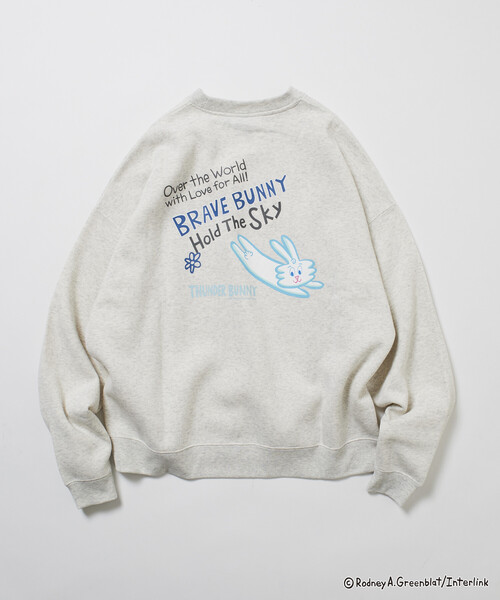 トレーナー スウェット 限定展開 Thunder Bunny/サンダーバニー/別注 ビッグシルエット バックプリント クルーネックスウェット / SK | FREAK'S STORE | 02