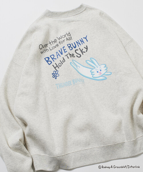 トレーナー スウェット 限定展開 Thunder Bunny/サンダーバニー/別注 ビッグシルエット バックプリント クルーネックスウェット / SK | FREAK'S STORE | 05