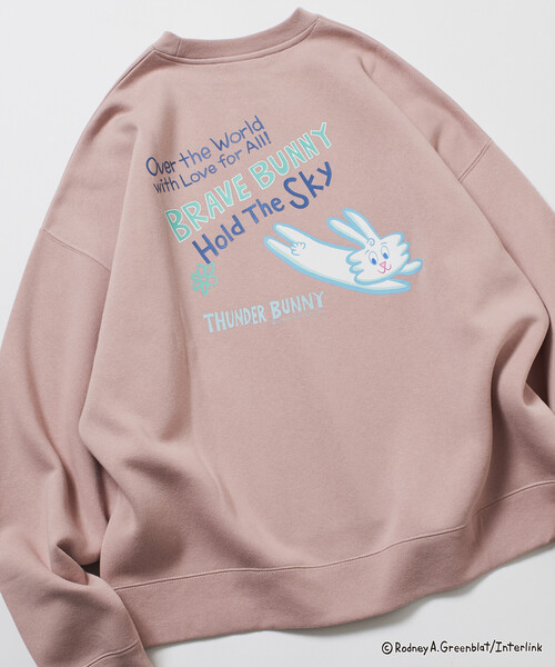 トレーナー スウェット 限定展開 Thunder Bunny/サンダーバニー/別注 ビッグシルエット バックプリント クルーネックスウェット / SK | FREAK'S STORE | 14