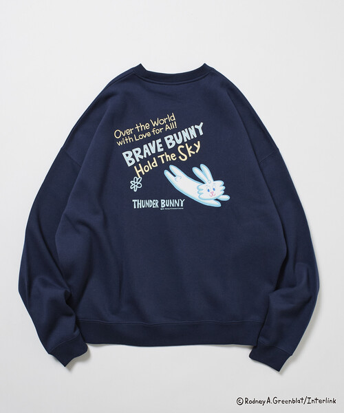 トレーナー スウェット 限定展開 Thunder Bunny/サンダーバニー/別注 ビッグシルエット バックプリント クルーネックスウェット / SK | FREAK'S STORE | 19