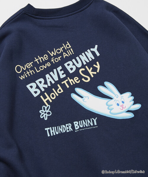 トレーナー スウェット 限定展開 Thunder Bunny/サンダーバニー/別注 ビッグシルエット バックプリント クルーネックスウェット / SK | FREAK'S STORE | 20