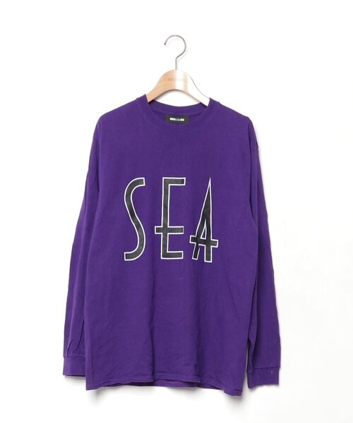 WIND AND SEA 「WIND SEA」 長袖Tシャツ M パープル メンズ : ZOZOTOWN