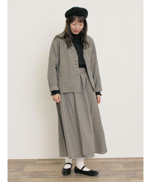 Samansa Mos2（サマンサモスモス） スカート 「Cross×Linen」ラップ風