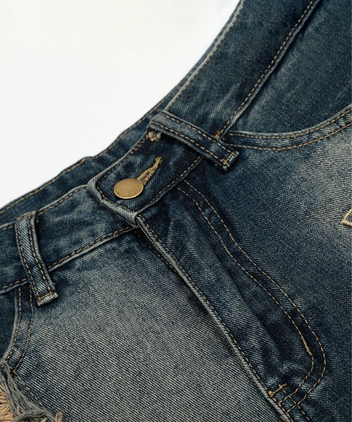 【美品】グッチ　デニムパンツ　ツータック　XX　ダメージ加工　汚し加工　W28 美品】グッチデニムパンツツータックXXダメージ加工汚し加工W28