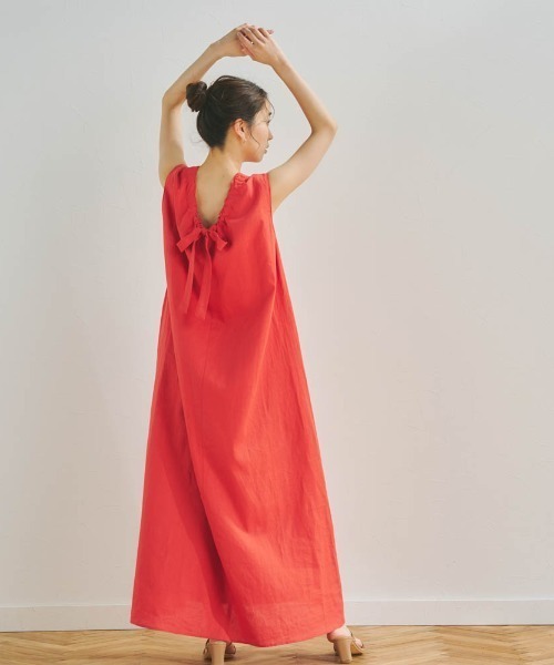 「Droite lautreamont」 ノースリーブワンピース 2 ベージュ レディース_画像6