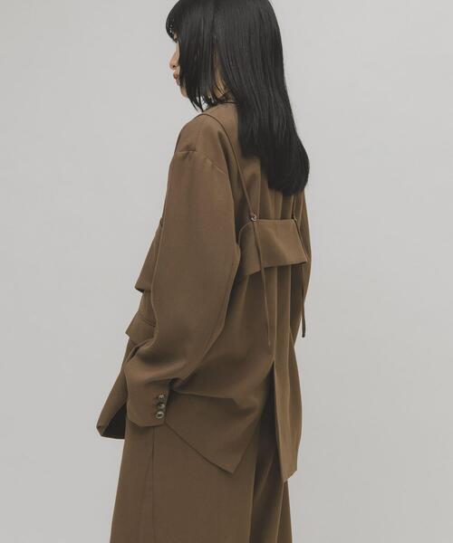 KBF ブラウン スエード風ジャケット KBF（ケイビーエフ）の「フェイクスエードショートジャケット（その他