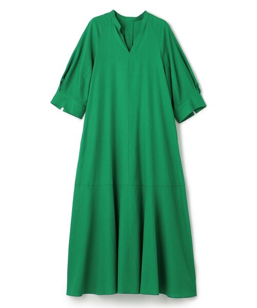 「UNFILO」 7分袖ワンピース SMALL グレー レディース_画像7