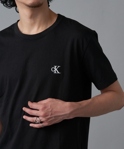 Calvin Klein（カルバン・クライン） 半袖Tシャツ S ブラック メンズ