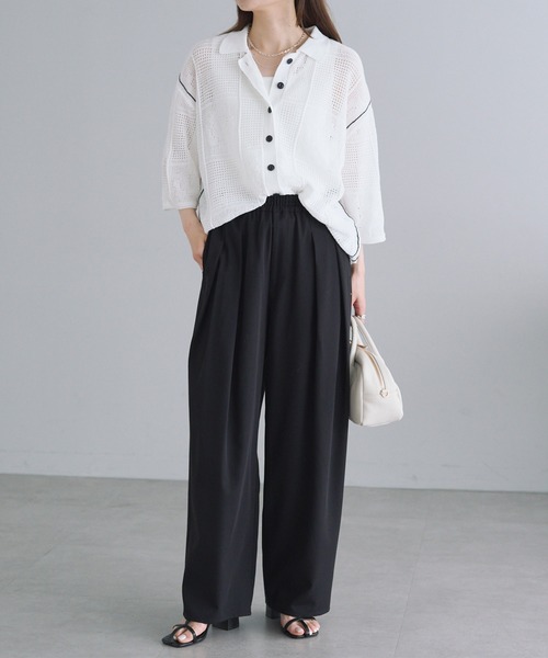 「PUAL CE CIN」 ニットカーディガン FREE ブラック レディース_画像5