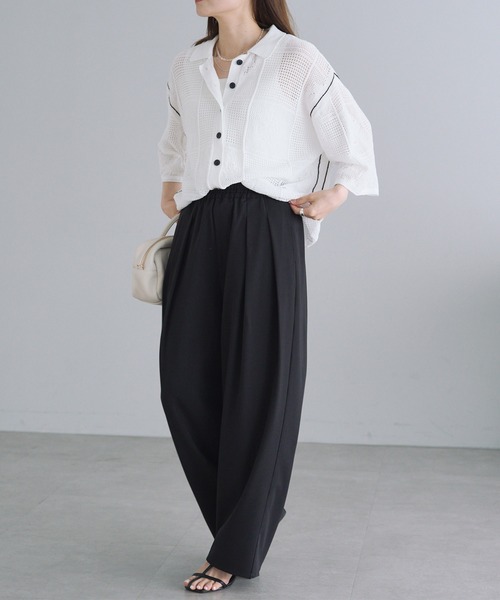 「PUAL CE CIN」 ニットカーディガン FREE ブラック レディース_画像6