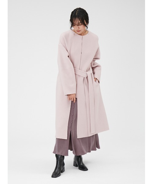 フレイアイディー　ノーカラーコート FRAY I.D（フレイ・アイディー） ノーカラーコート 0 チャコールグレー