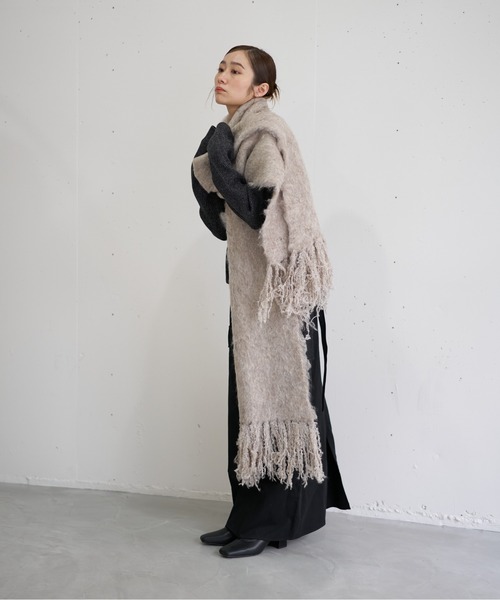 nearness マフラー ストール シャギーマフラー レディース メンズ