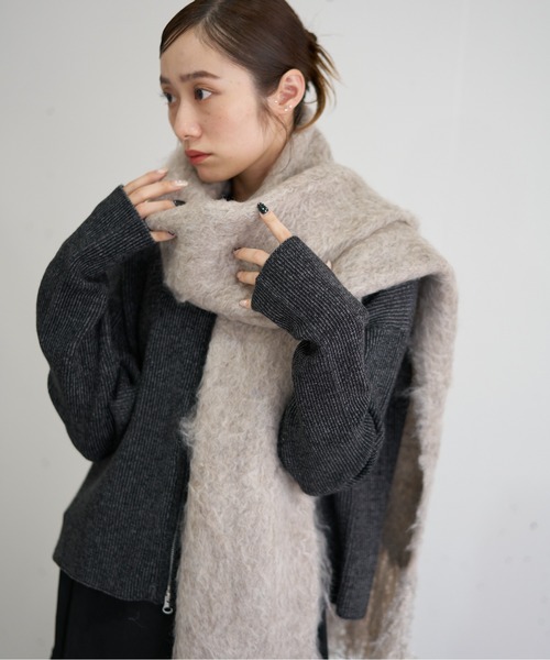 nearness マフラー ストール シャギーマフラー レディース メンズ
