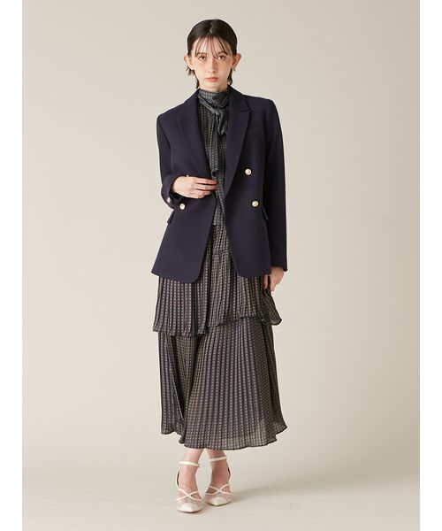 LILY BROWN（リリーブラウン） ワンピース 2wayボウタイプリーツ