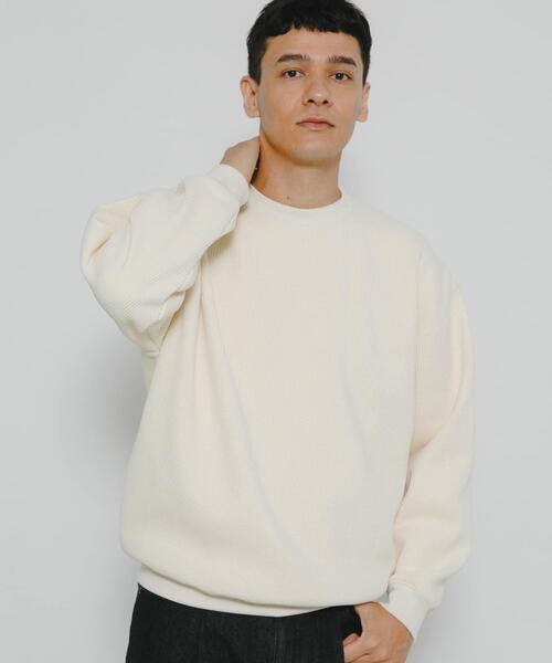 URBAN RESEARCH Sonny Label tシャツ 裏起毛ワッフルリラックス