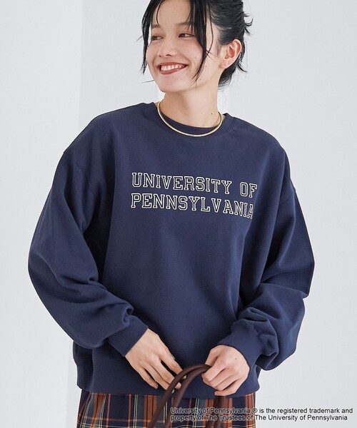 coen（コーエン） トレーナー スウェット 2wayアソートカレッジロゴ裏