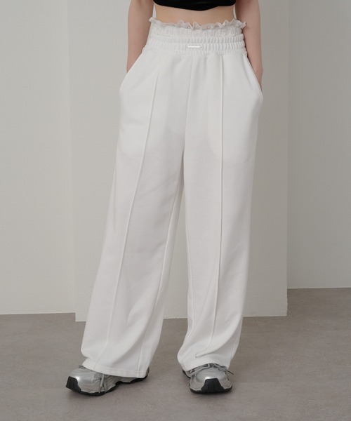 「RAY CASSIN」 スウェットパンツ FREE ホワイト レディース_画像5