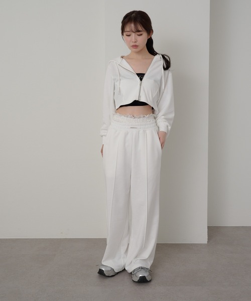 「RAY CASSIN」 スウェットパンツ FREE ホワイト レディース_画像6