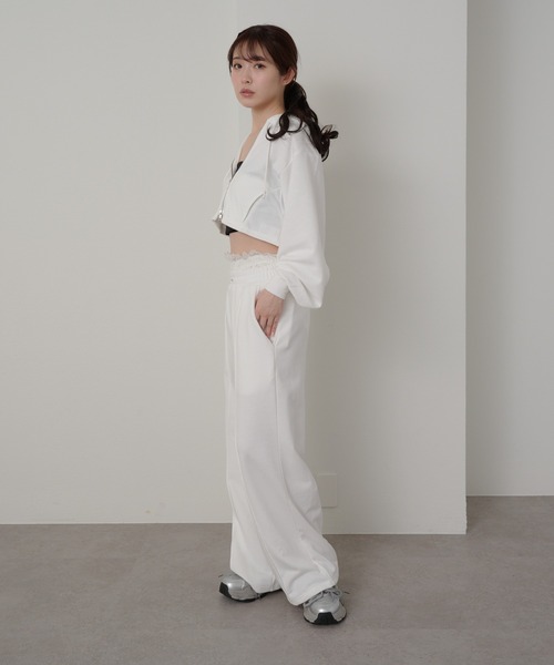 「RAY CASSIN」 スウェットパンツ FREE ホワイト レディース_画像7