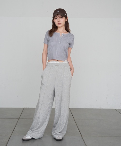 「RAY CASSIN」 スウェットパンツ FREE ホワイト レディース_画像9