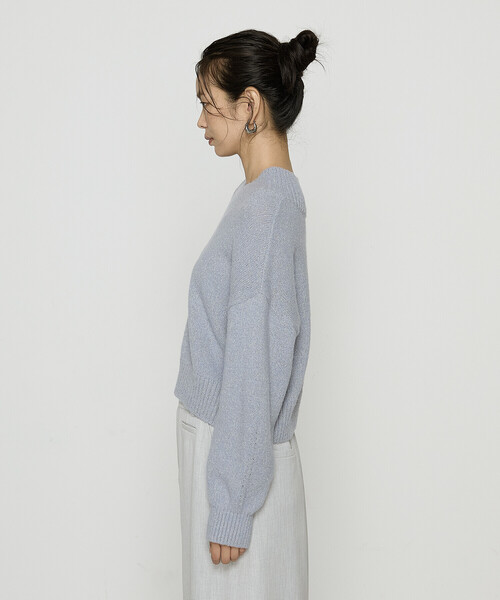 COMME CA（コムサ） ニット セーター 和紙ブークレー Vネックプル