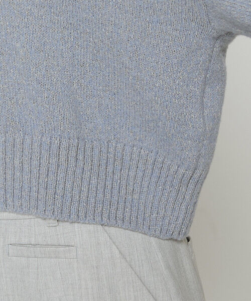 COMME CA（コムサ） ニット セーター 和紙ブークレー Vネックプル