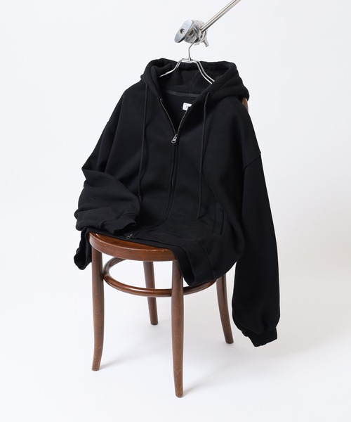 ATELANE（アテレーン） パーカー ATELANE CVC裏起毛/ZIPパーカー