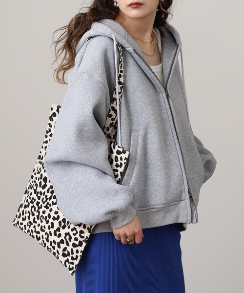 ATELANE（アテレーン） パーカー ATELANE CVC裏起毛/ZIPパーカー