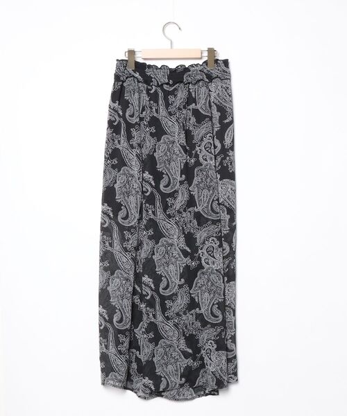 「Dosch」 ペイズリーイージーパンツ L ブラック レディース_画像2