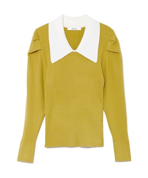 「SNIDEL」 長袖ニット FREE ホワイト レディース_画像2