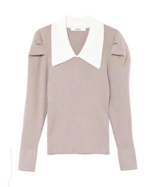 「SNIDEL」 長袖ニット FREE ホワイト レディース_画像3