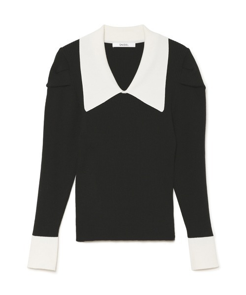 「SNIDEL」 長袖ニット FREE ホワイト レディース_画像4