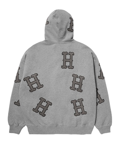 「HUF」 プルオーバーパーカー X-LARGE ヘザーグレー メンズ_画像2