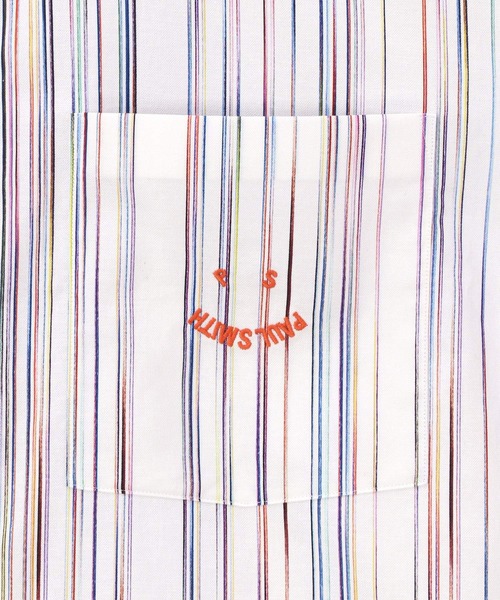 PS Paul Smith シャツ Happy” スペースダイストライプ カジュアル