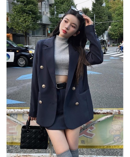 Darich（ダーリッチ） テーラードジャケット FREE ネイビー レディース