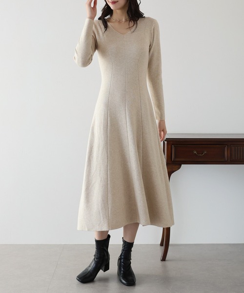 「BLUEEAST」 ニットワンピース MEDIUM ブラック レディース_画像2