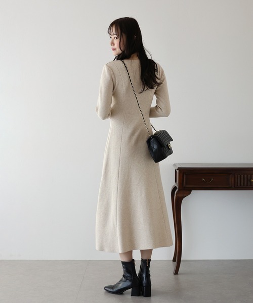 「BLUEEAST」 ニットワンピース MEDIUM ブラック レディース_画像5