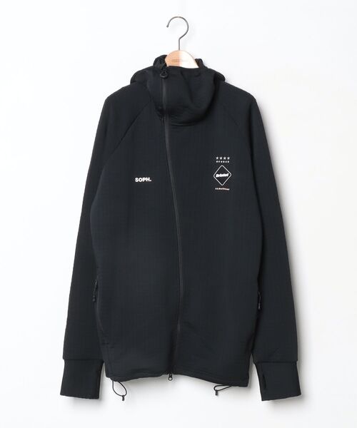 6468【美品】FCRB ブリストル　ジップアップジャケット　ストレッチ　黒 6468【美品】FCRB ブリストル ジップアップジャケット ストレッチ 黒