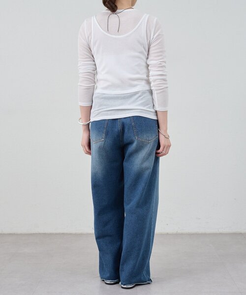 「SHENERY」 長袖カットソー FREE グレー レディース_画像8