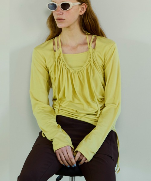 MAISON SPECIAL（メゾンスペシャル） Halter Neck Layered Tops