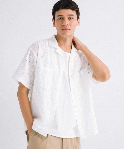 「URBAN RESEARCH Sonny Label」 半袖シャツ MEDIUM イエロー メンズ_画像5